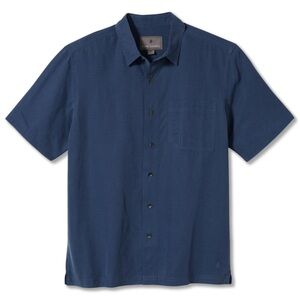 Royal Robbins Desert Pucker Dry Shirt Collins Blue Short Sleeve UPF 50+ Men’s M